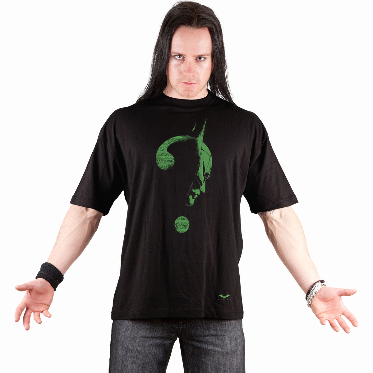 RIDDLER - GLOW IN THE DARK LOGO - Front Print T-Shirt Schwarz