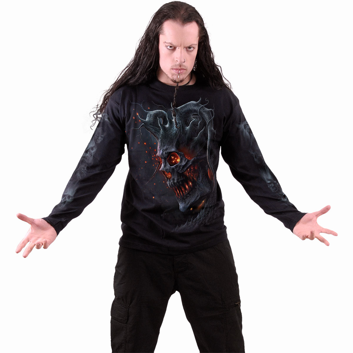 DEATH EMBERS - Langarmshirt Schwarz