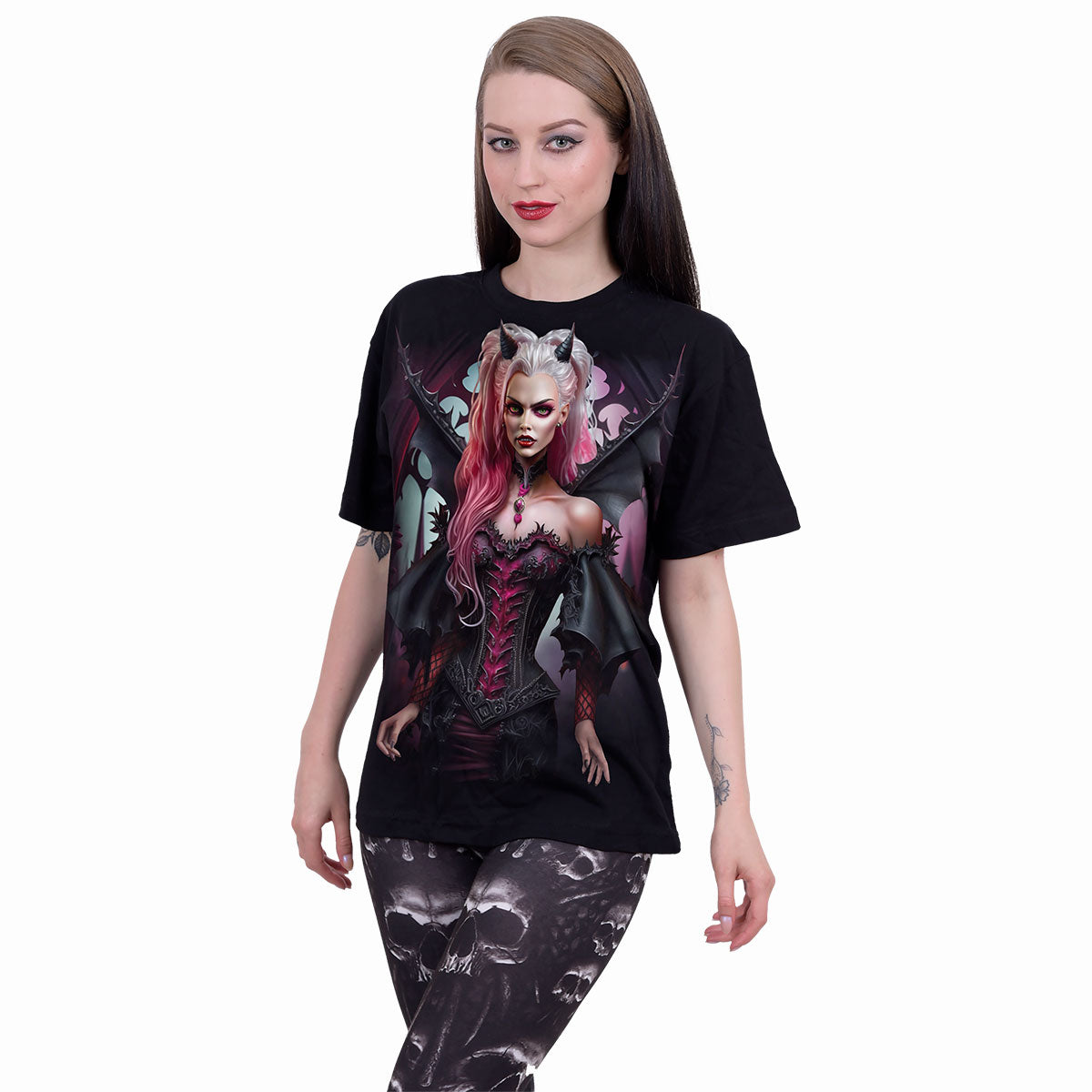 THE ANTIBARB - Front Print T-Shirt Schwarz