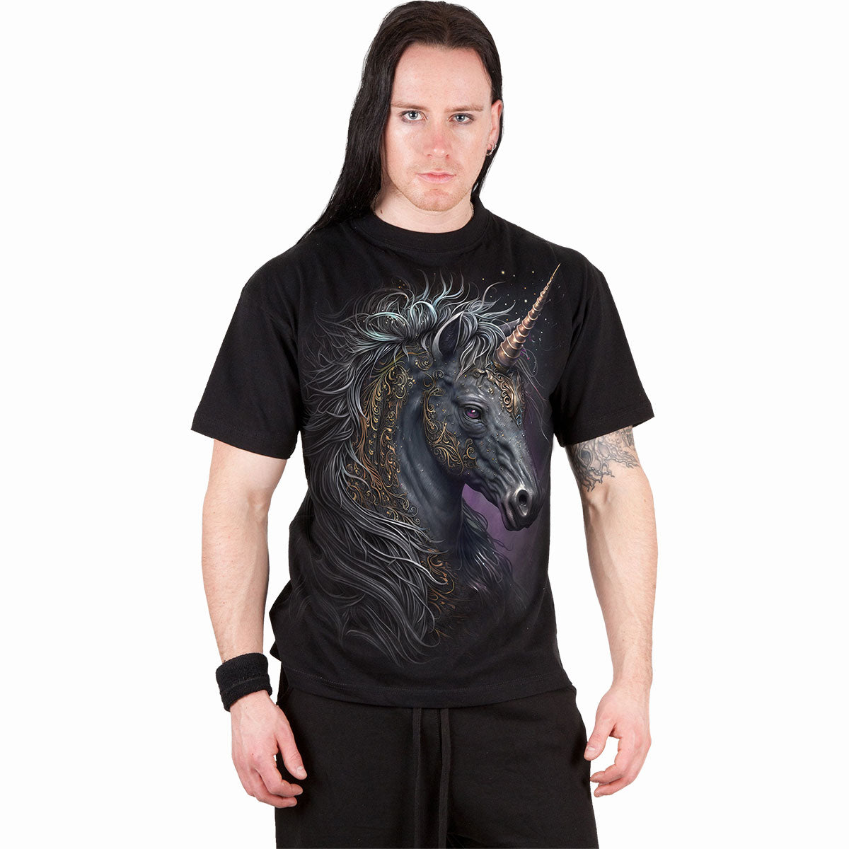 CELTIC UNICORN - T-Shirt Schwarz