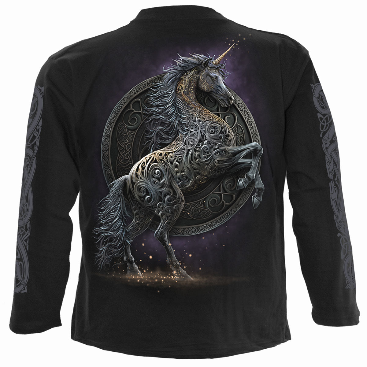 CELTIC UNICORN - Langarmshirt Schwarz