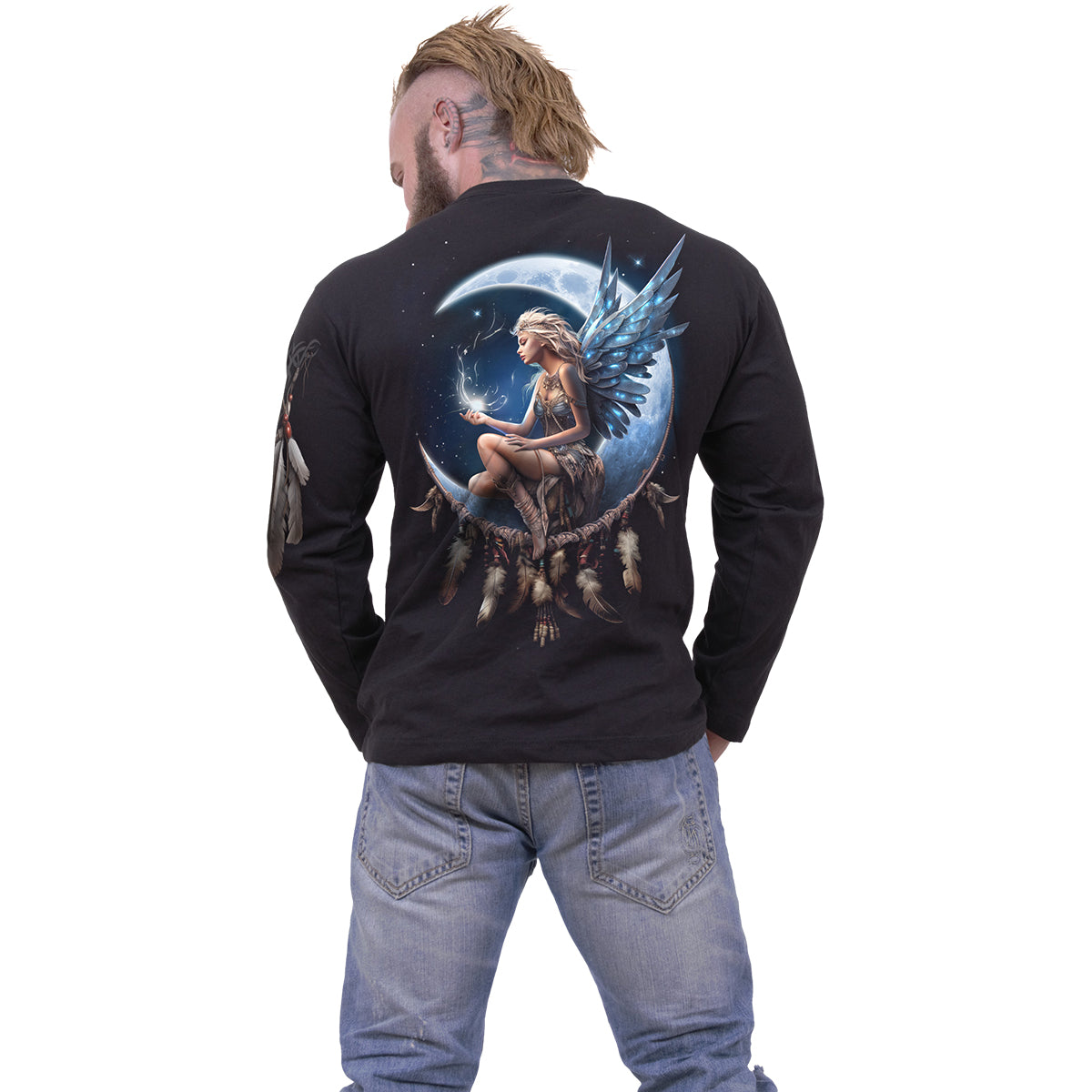 Mondfee - LongSleeve T -Shirt schwarz