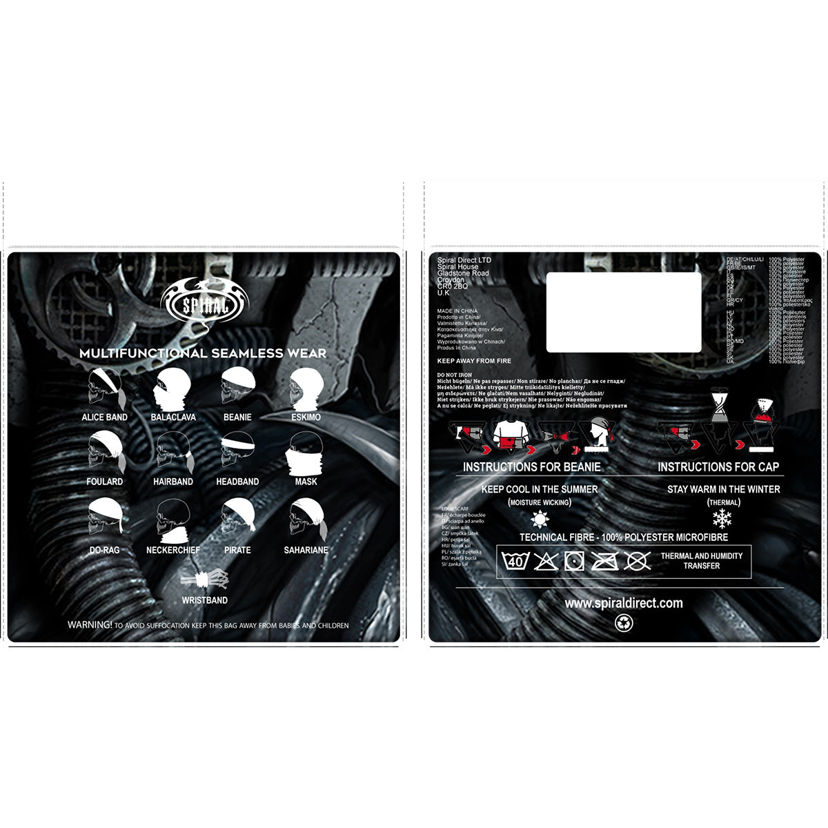 BIO-SKULL - Multifunktionale Gesichtsmasken