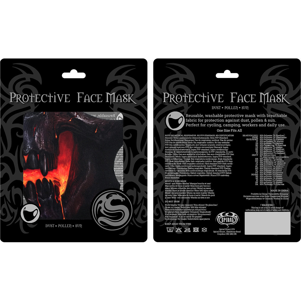 SKULL LAVA - Gesichtsmaske