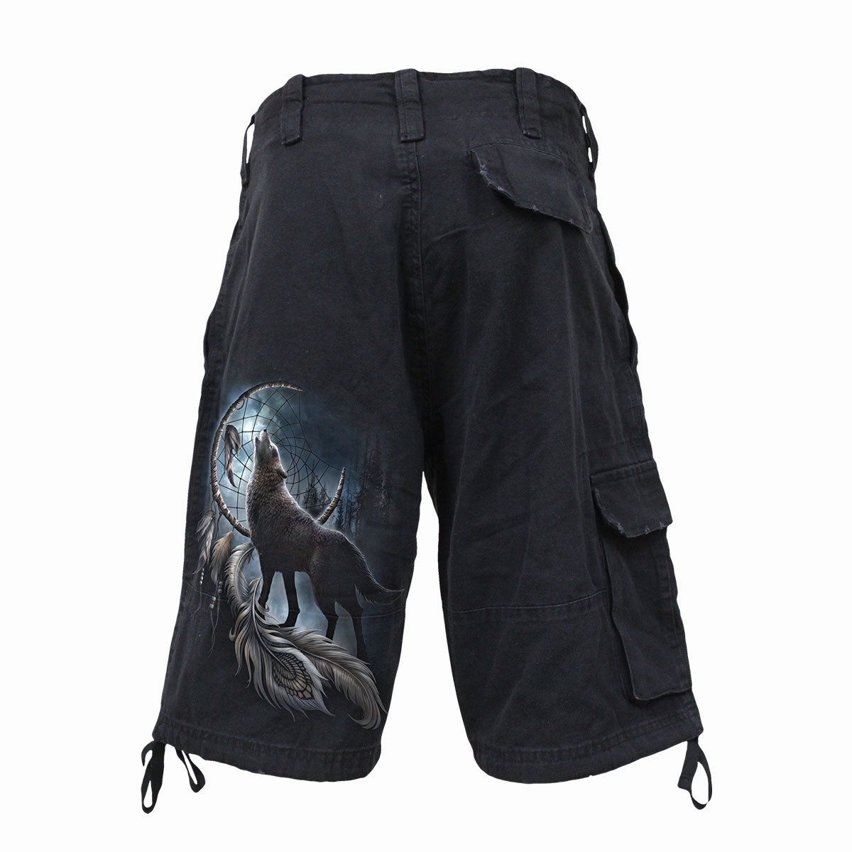 FROM DARKNESS - Vintage Cargo Shorts Schwarz