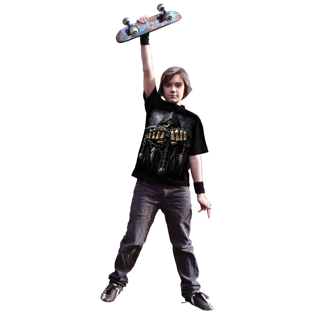 GAME OVER - Kinder T-Shirt Schwarz