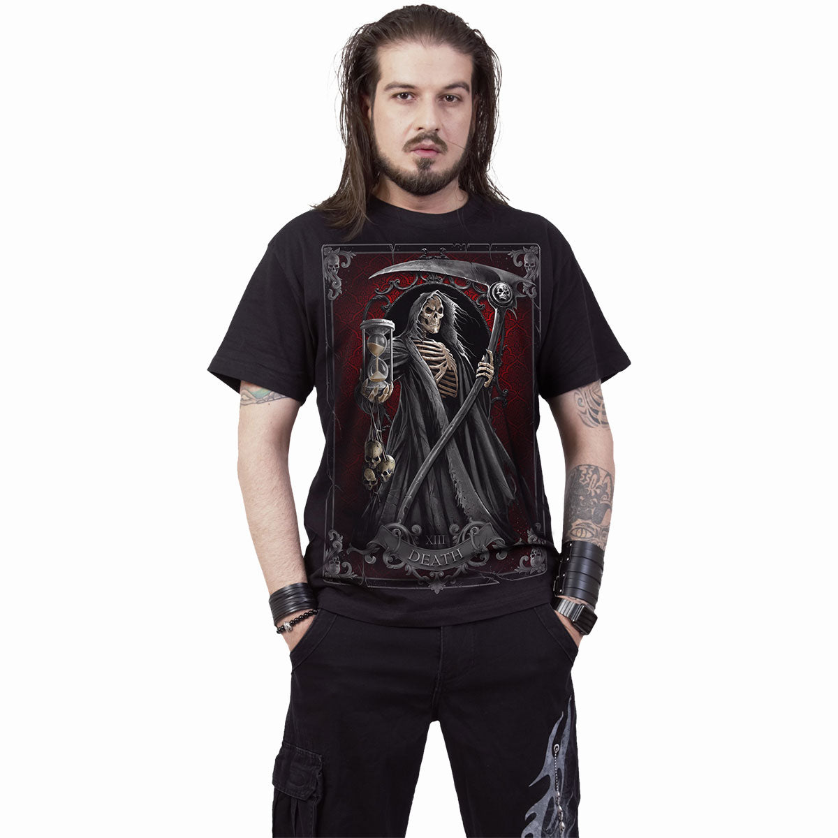 DEATH TAROT - T-Shirt Schwarz