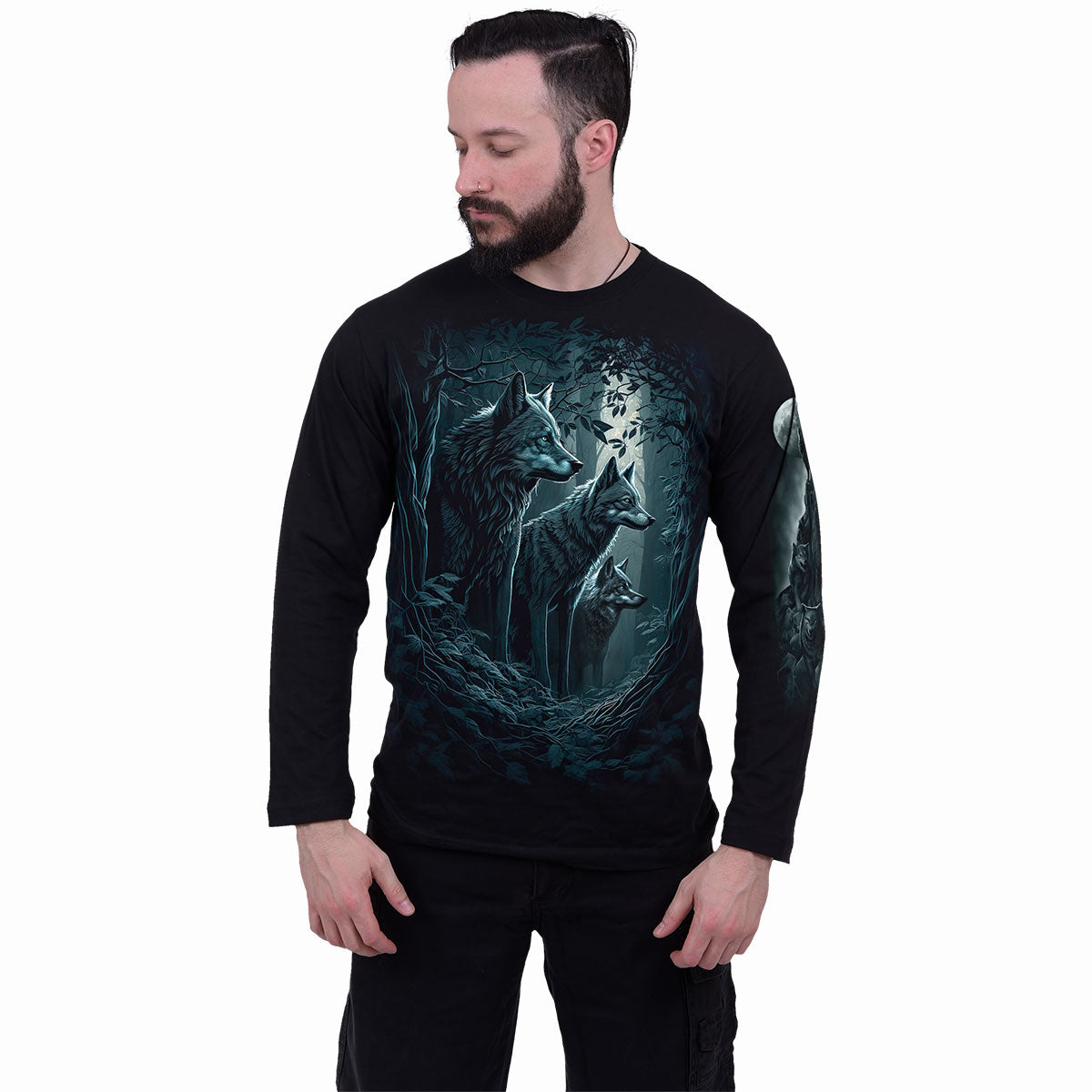 FOREST GUARDIANS - Langarmshirt Schwarz