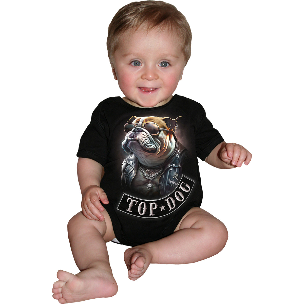 TOP DOG - Baby Schlafanzug Schwarz