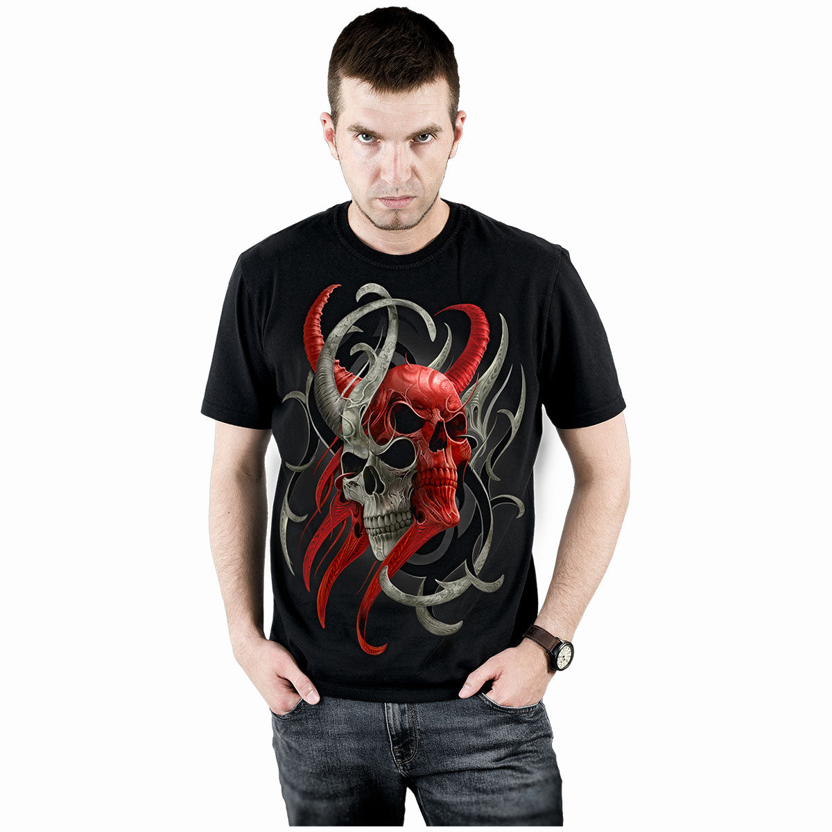 SKULL SYNTHESIS - T-Shirt Schwarz