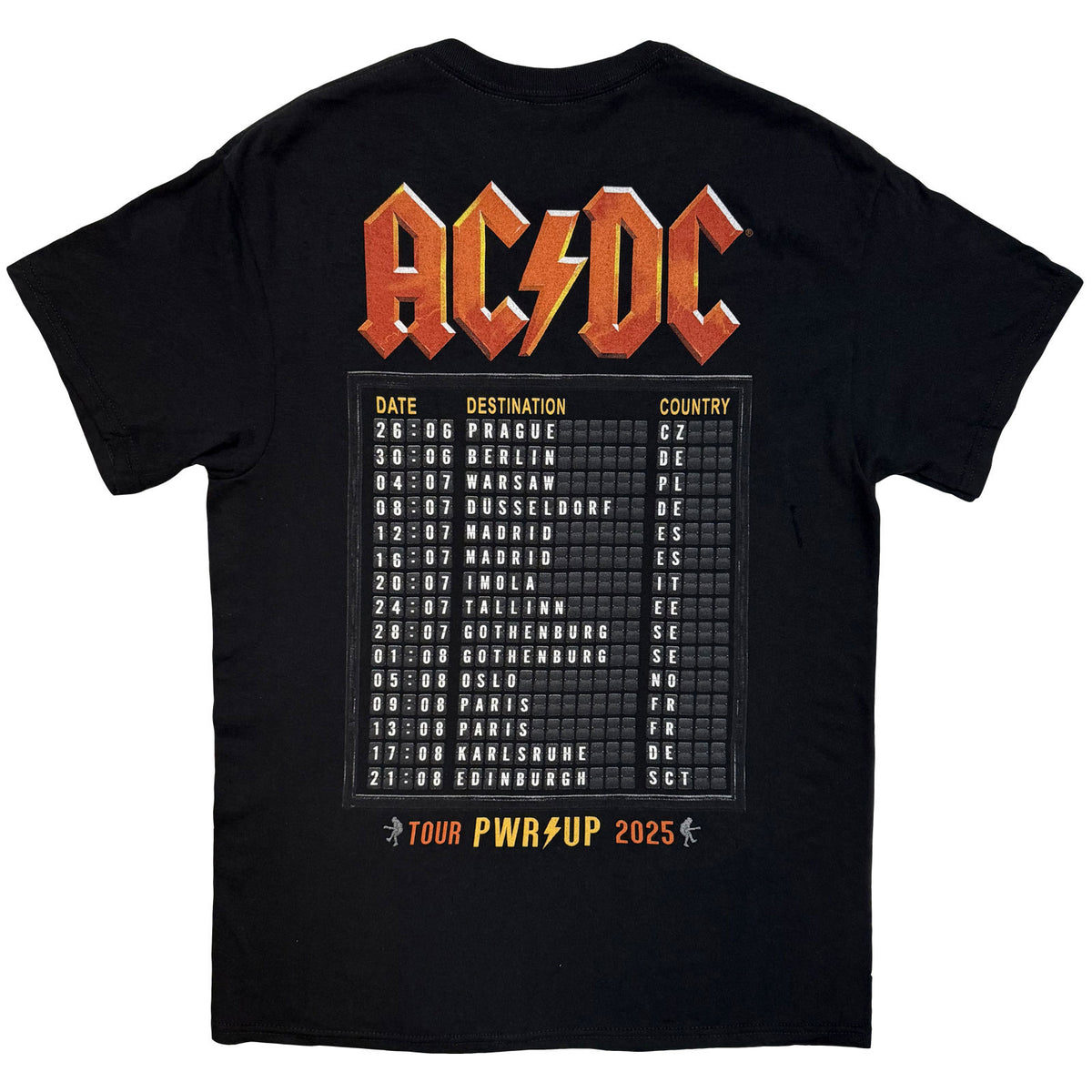 AC/DC - TRAIN EU TOUR '25 - T-Shirt Black