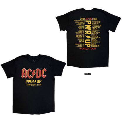 AC/DC - PWR-UP LOGO WORLD TOUR '24-'25 - T-Shirt Black
