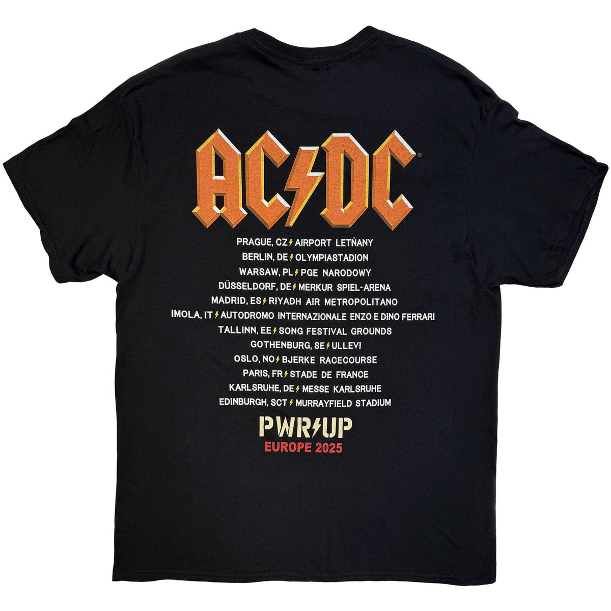 AC/DC - ANGUS AMPS EU TOUR '25 - T-Shirt Black