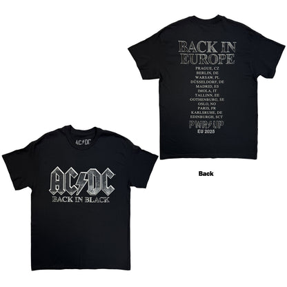 AC/DC - BACK IN BLACK EU TOUR '25 - T-Shirt Black