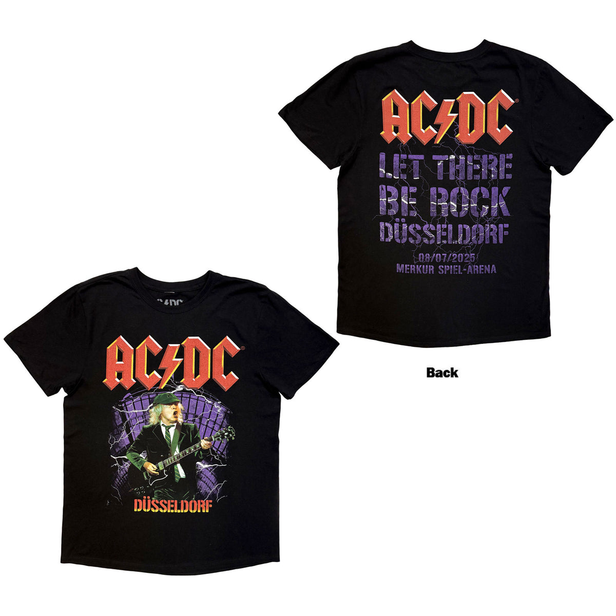 AC/DC - LET THERE BE ROCK DUSSELDORF EU TOUR '25 - T-Shirt Black