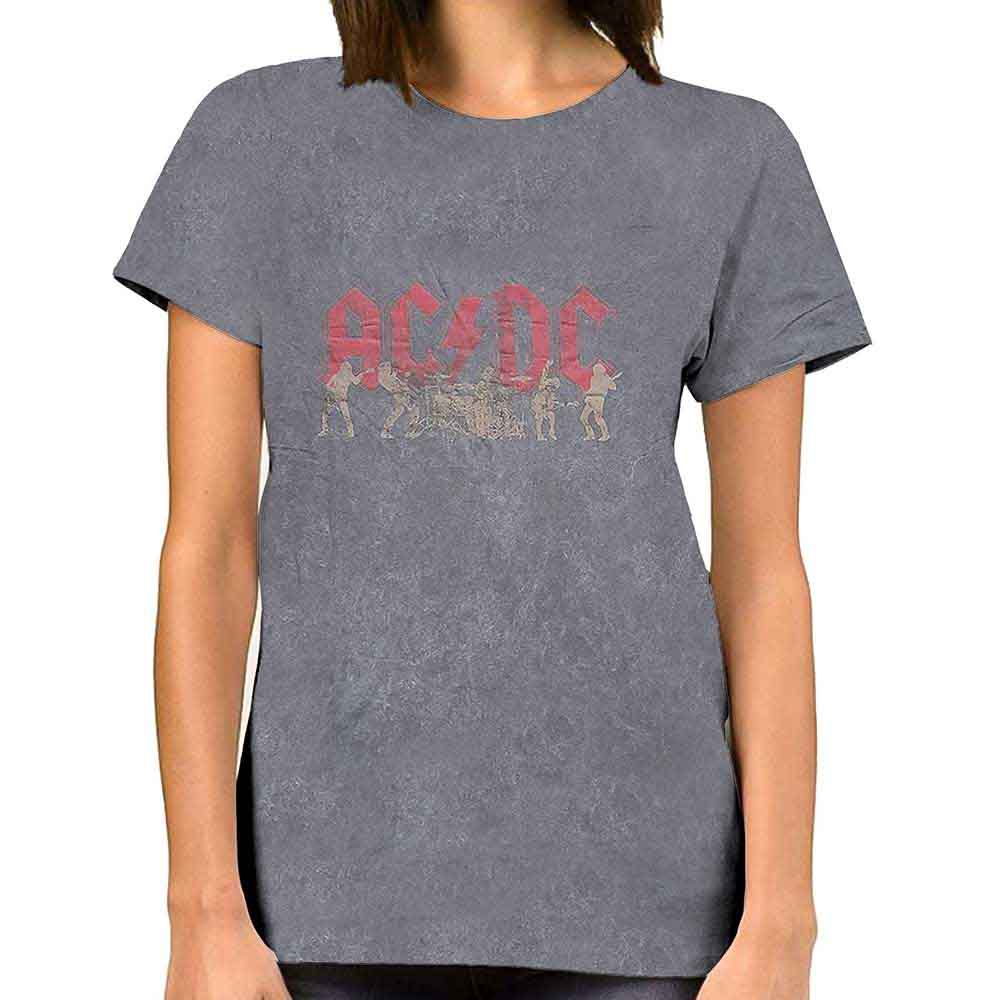 AC/DC - VINTAGE SILHOUETTES - T-Shirt Grey