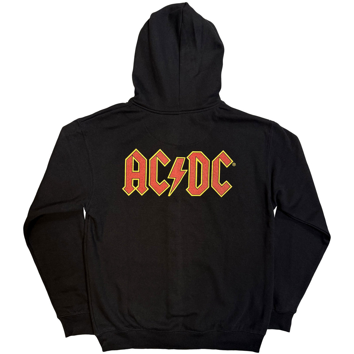 AC/DC - LOGO - Ladies Zipped Hoodie Black