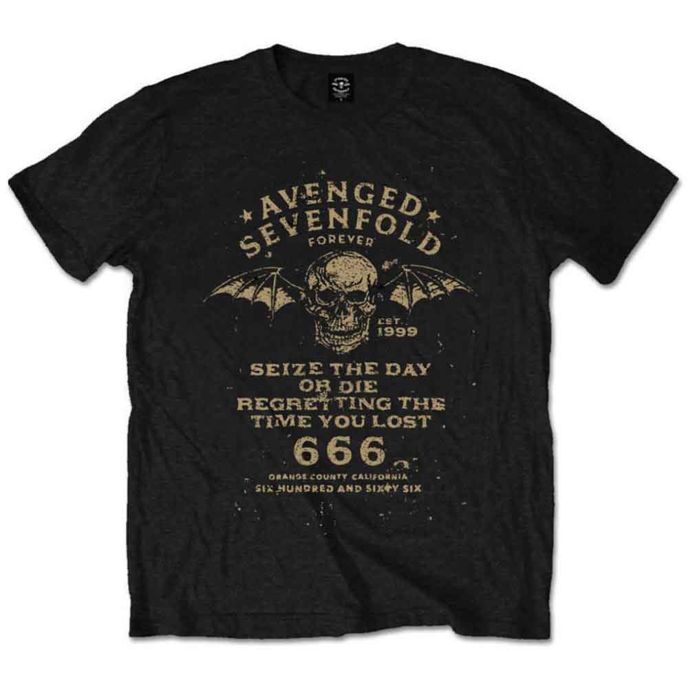 AVENGED SEVENFOLD - SEIZE THE DAY - T-Shirt Black