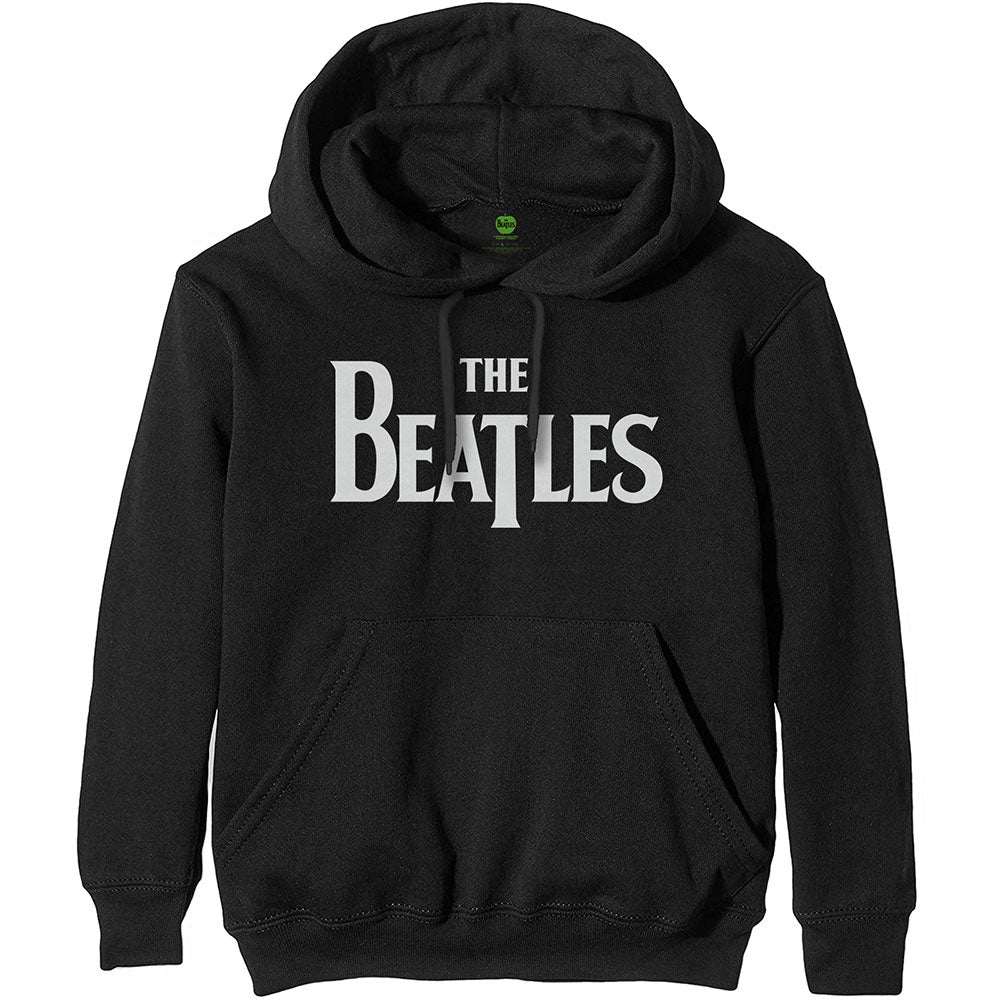 THE BEATLES - DROP T LOGO - Pullover Hoodie Black