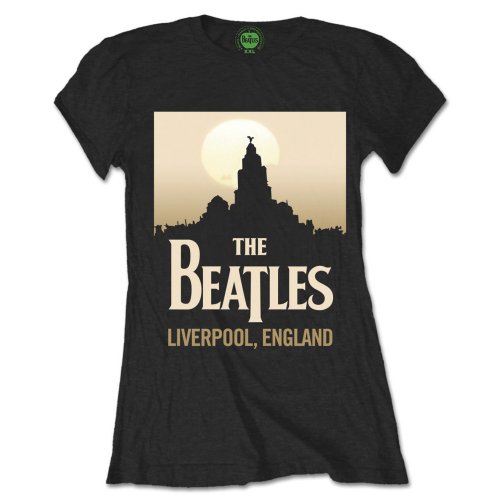 THE BEATLES - LIVERPOOL, ENGLAND - Ladies T-Shirt Black