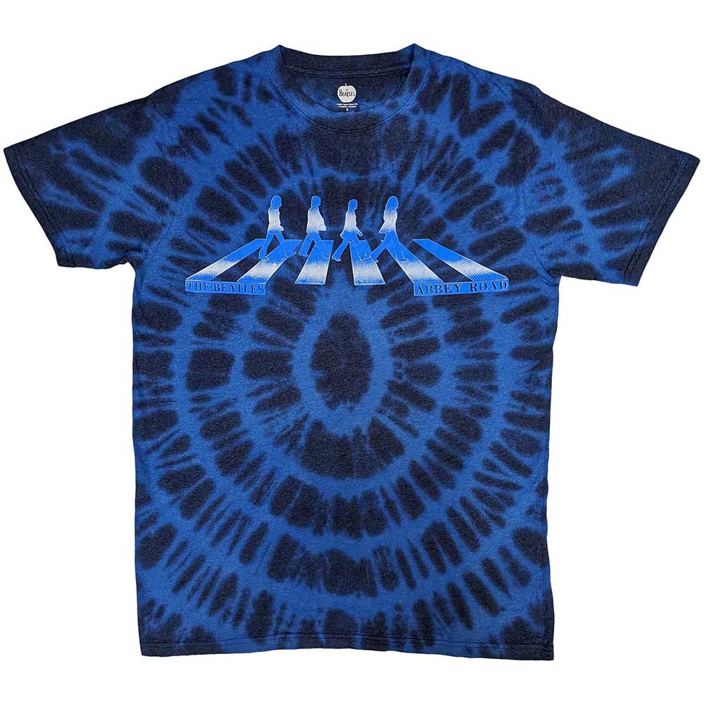 THE BEATLES - ABBEY ROAD CROSSING GRADIENT - T-Shirt Blue