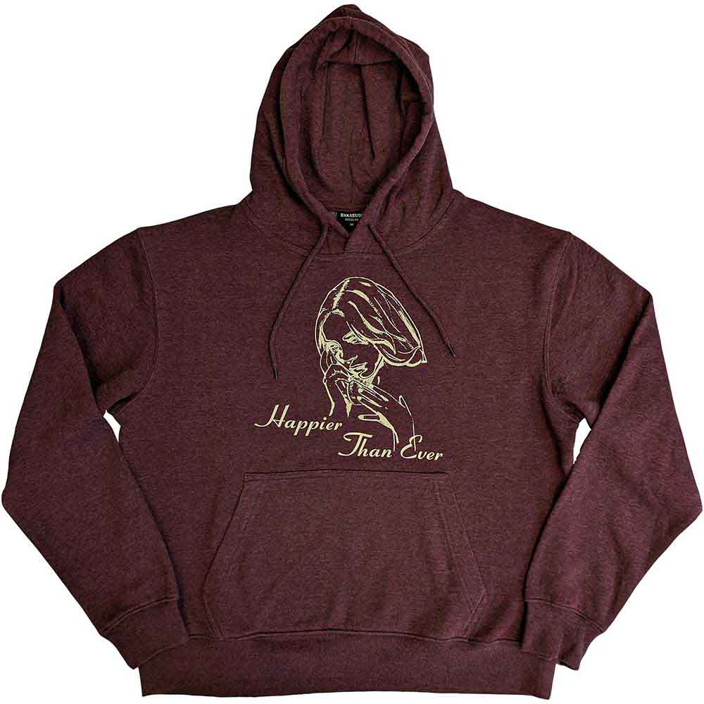 BILLIE EILISH - HAPPIER THAN EVER - Pullover Hoodie Brown