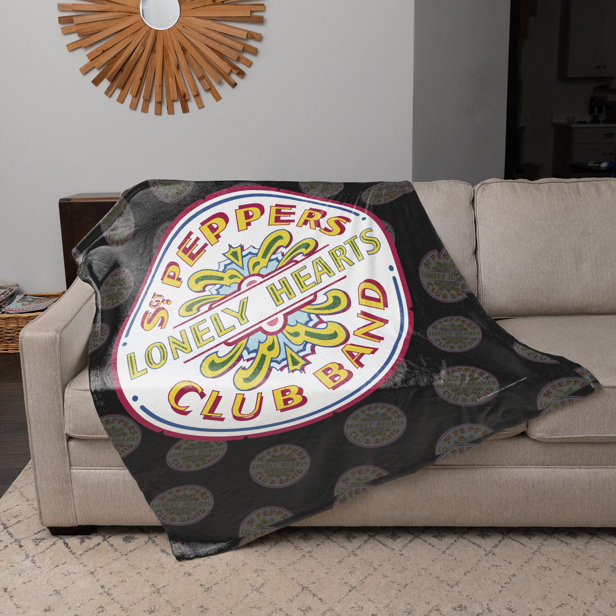 Rocksax The Beatles Sherpa Fleece Blanket - Sgt Peppers
