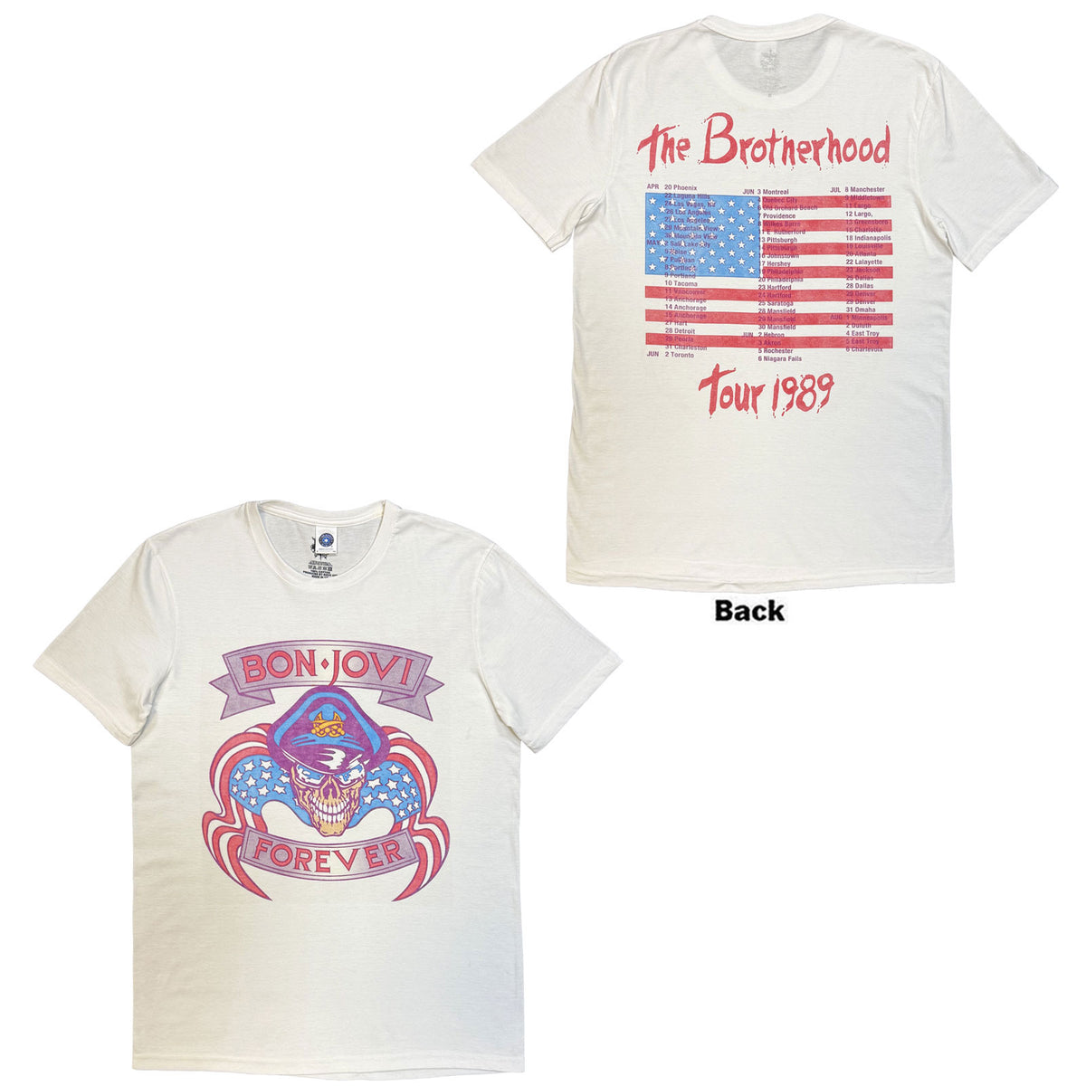 BON JOVI - THE BROTHERHOOD - T-Shirt White