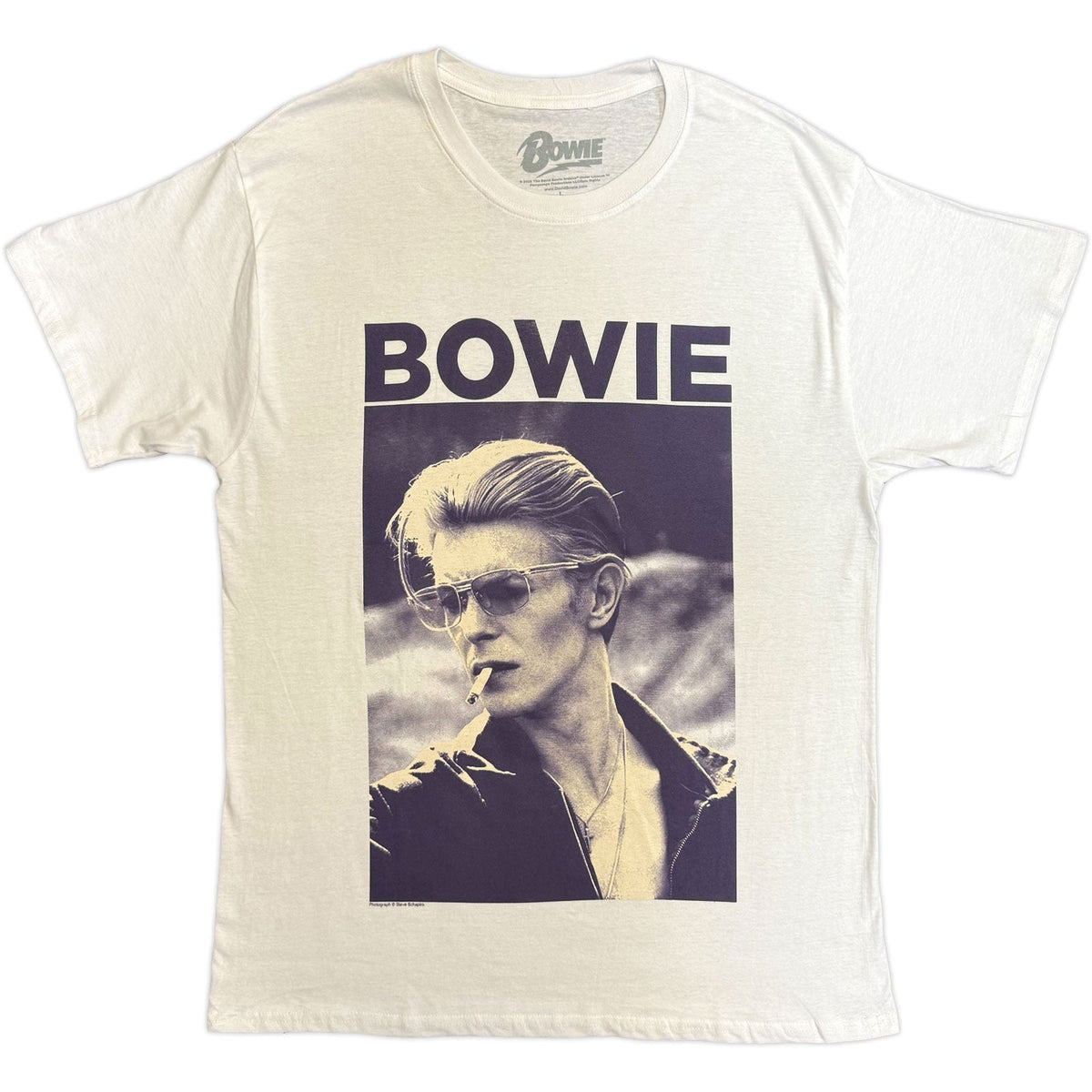 DAVID BOWIE - SMOKING - T-Shirt White