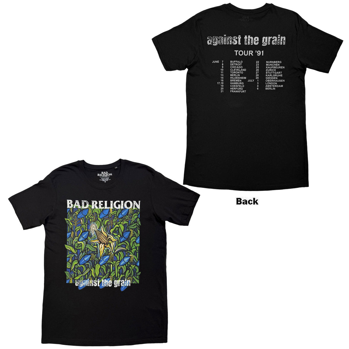 BAD RELIGION - AGAINST THE GRAIN - T-Shirt Black