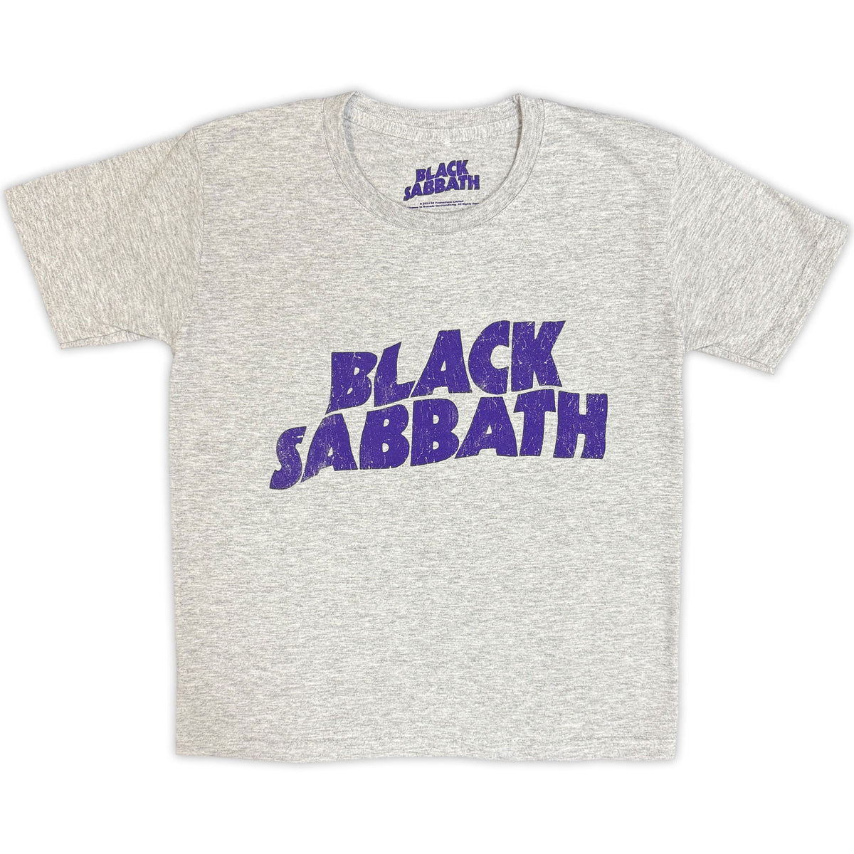 BLACK SABBATH - WAVY LOGO - Kids T-Shirt Grey