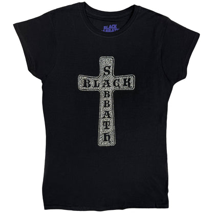 BLACK SABBATH - CROSS - Ladies T-Shirt Black