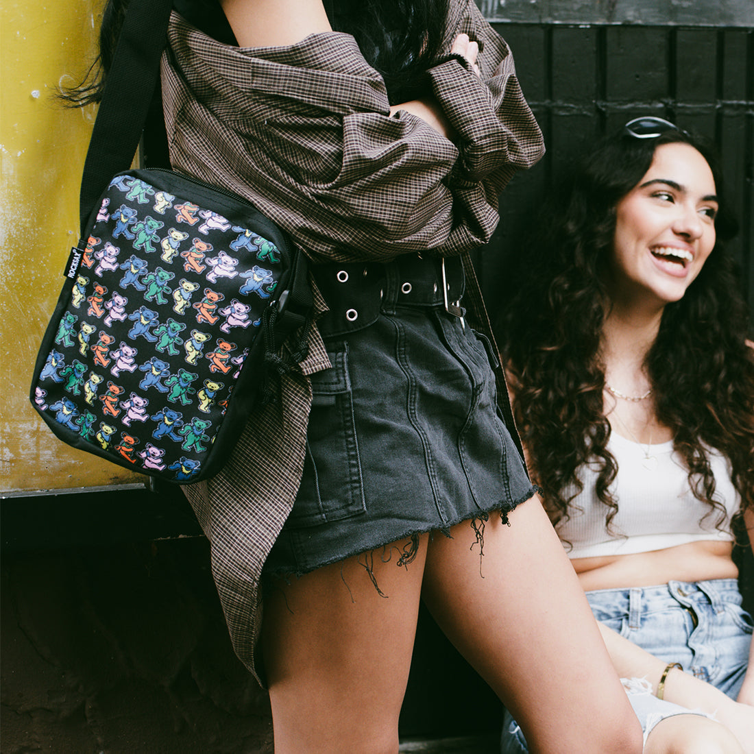 Rocksax Grateful Dead Crossbody Bag - Dancing Bears