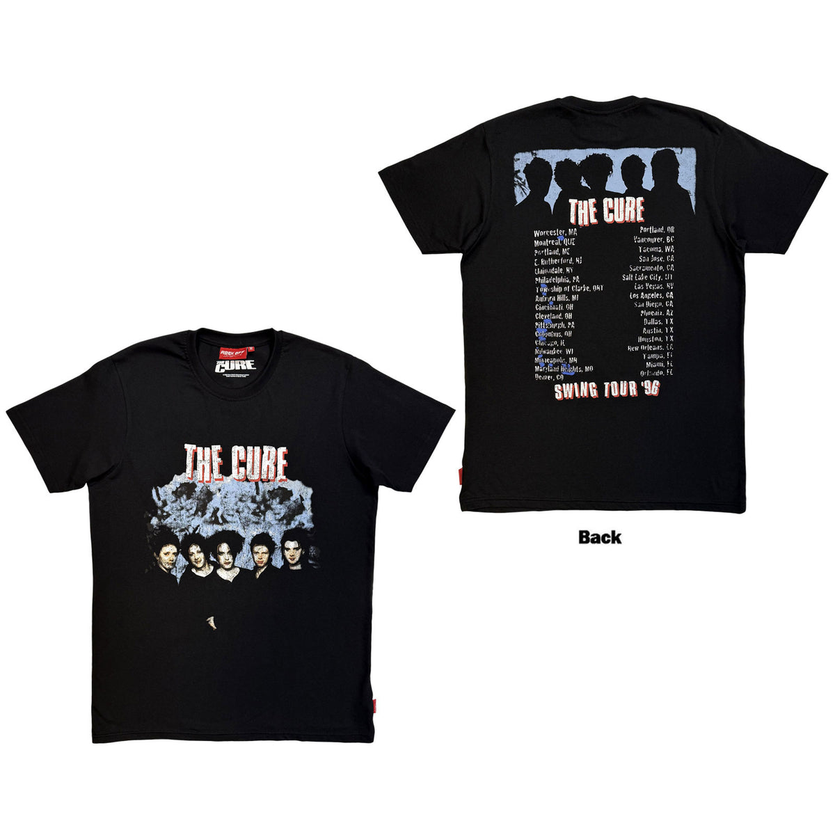 THE CURE - SWING TOUR '96 - T-Shirt Black