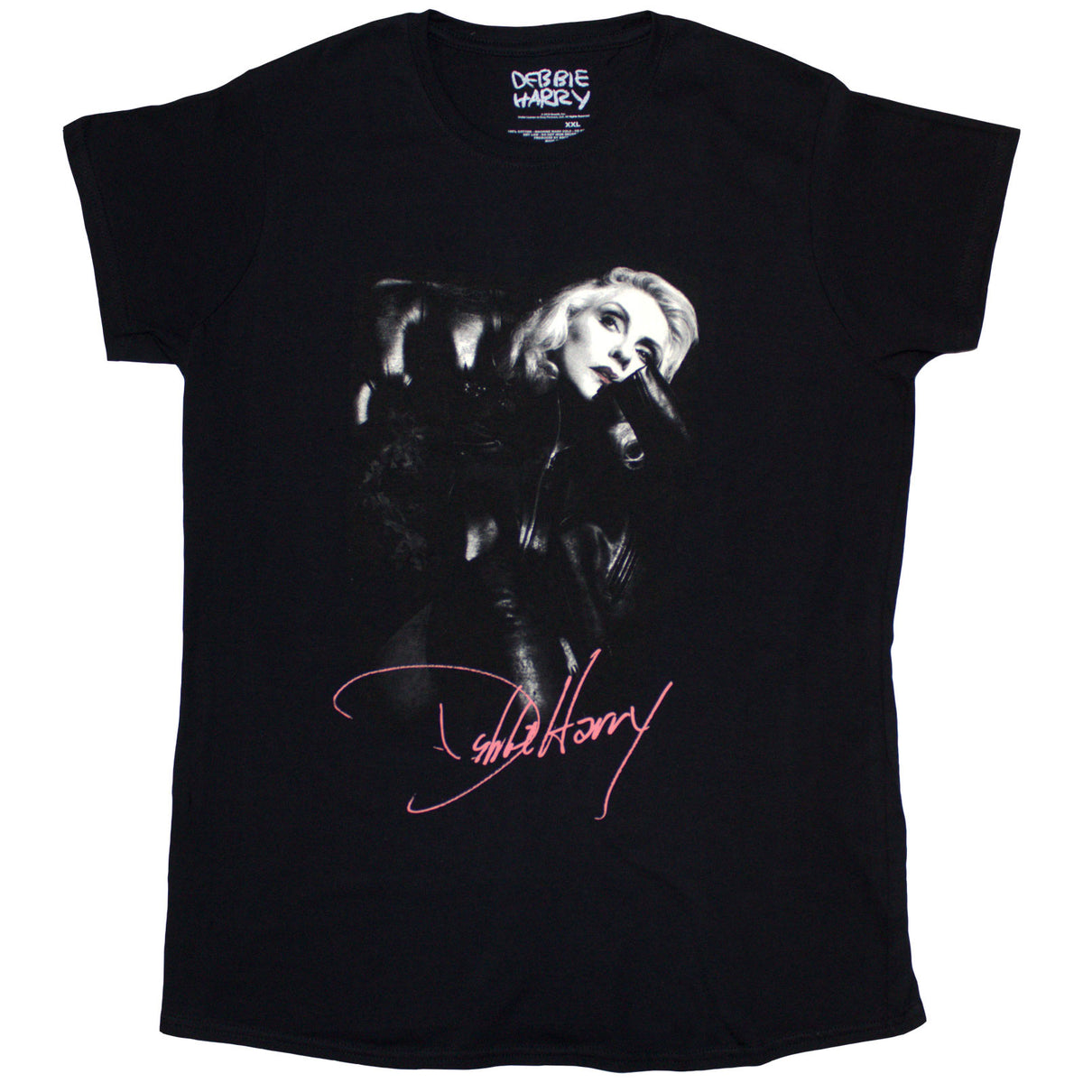 DEBBIE HARRY - LEATHER GIRL - Ladies T-Shirt Black