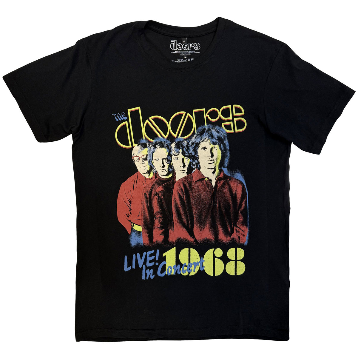 THE DOORS - LIVE IN CONCERT '68 - Carbon T-Shirt Black