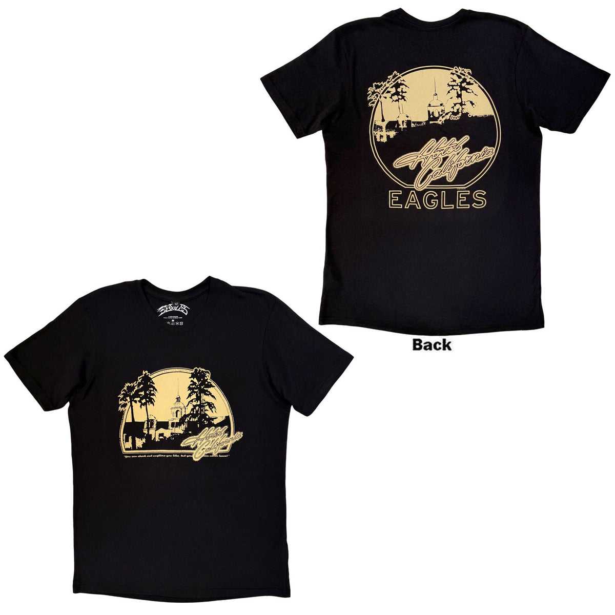 EAGLES - HOTEL CALIFORNIA - Carbon T-Shirt Black