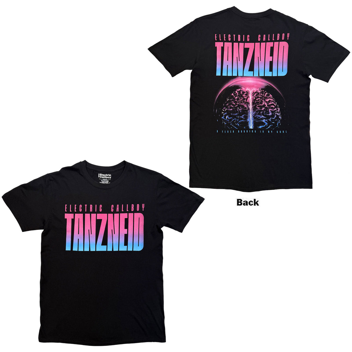 ELECTRIC CALLBOY - TANZNEID COVER ART F&B - T-Shirt Black
