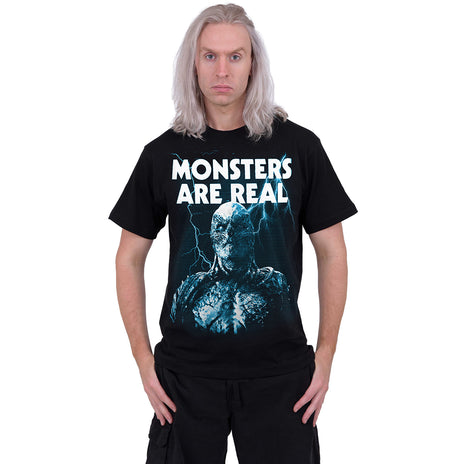 MONSTERS ARE REAL - Front Print T-Shirt Schwarz