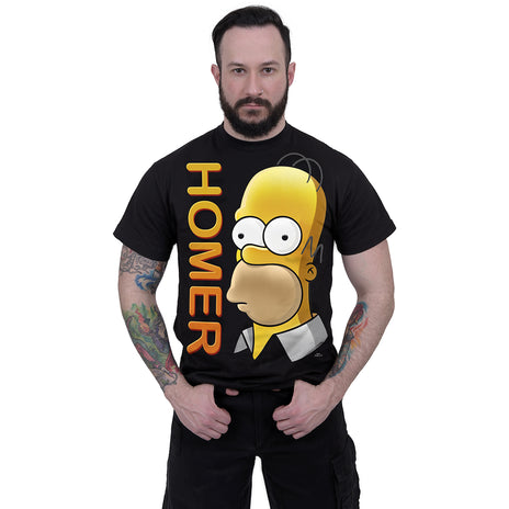 THE SIMPSONS - HOMER PORTRAIT - Front Print T-Shirt Schwarz