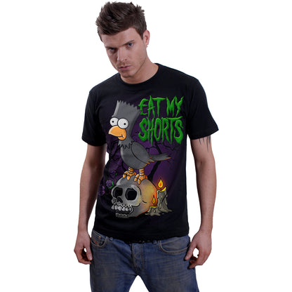 THE SIMPSONS - BART RAVEN - Front Print T-Shirt Schwarz