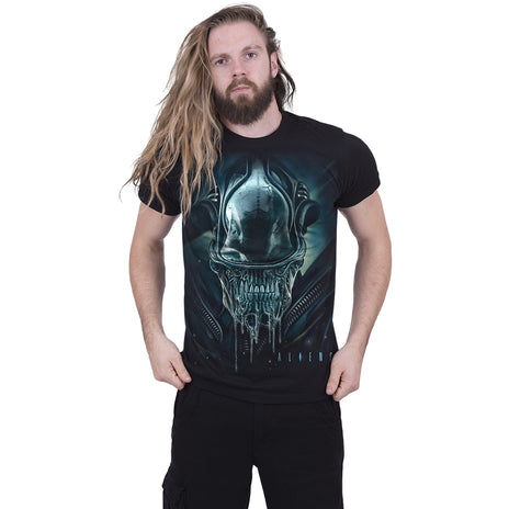 ALIEN - XENO MORPH - Front Print T-Shirt Schwarz