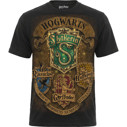 HARRY POTTER - SLYTHERIN CREST II - Front Print T-Shirt Black