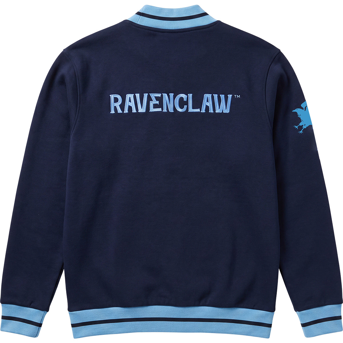 HARRY POTTER - RAVENCLAW CREST SLOGAN - Baseball Jacket Dk Blue Sky Trim