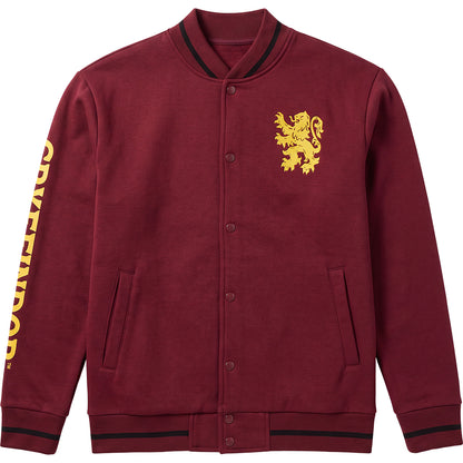 HARRY POTTER – GRYFFINDOR-BRUSTEMBLEM – Baseballjacke, dunkelrotbraun