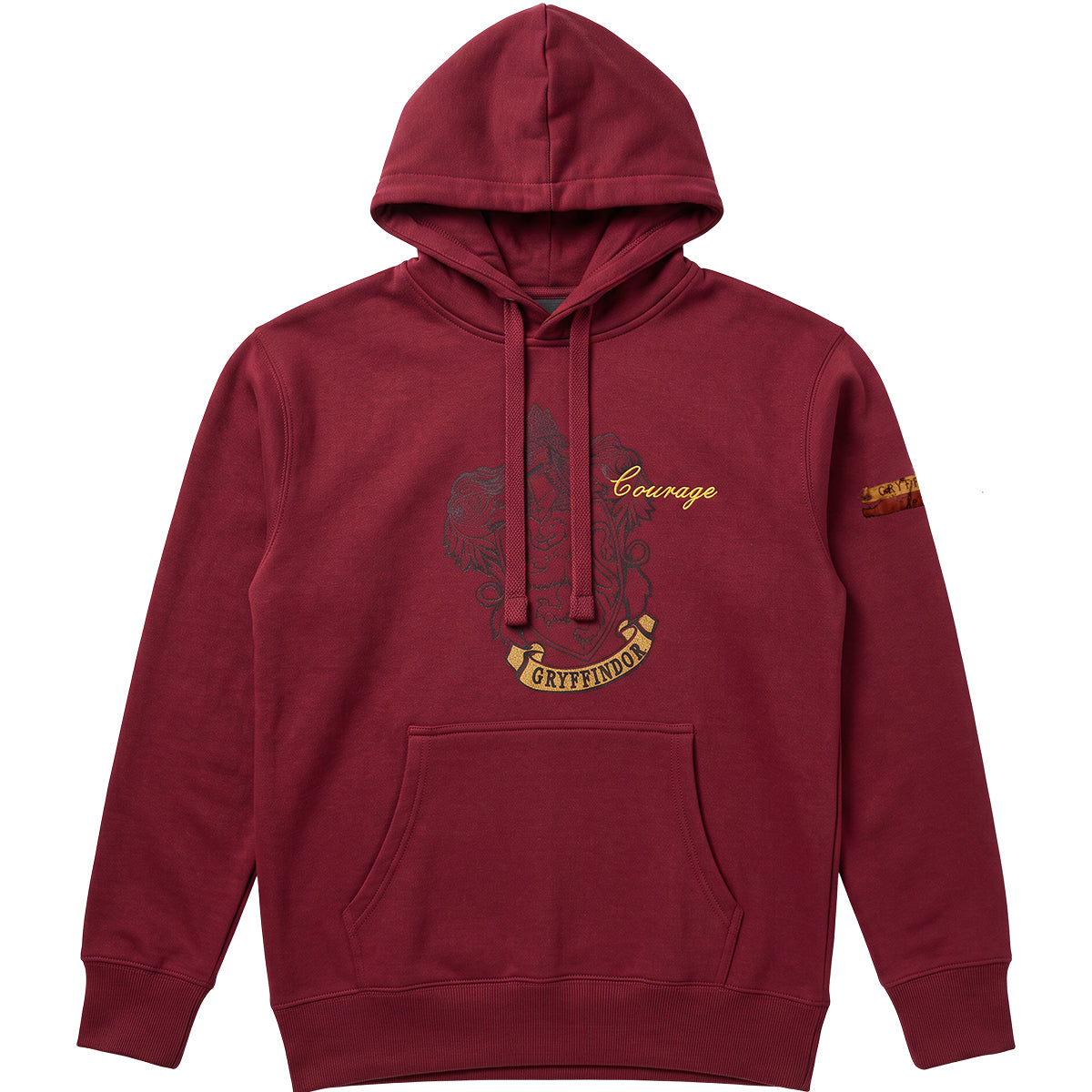 HARRY POTTER – GRYFFINDOR-EMBLEM – Kapuzenpulli in Bordeauxrot