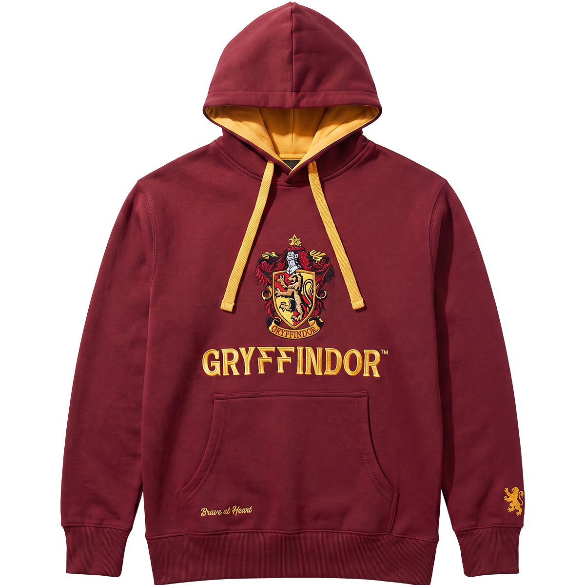 HARRY POTTER – GRYFFINDOR ZWEIFARBIG – Kapuzenpulli in Bordeauxrot mit gelbem Rand