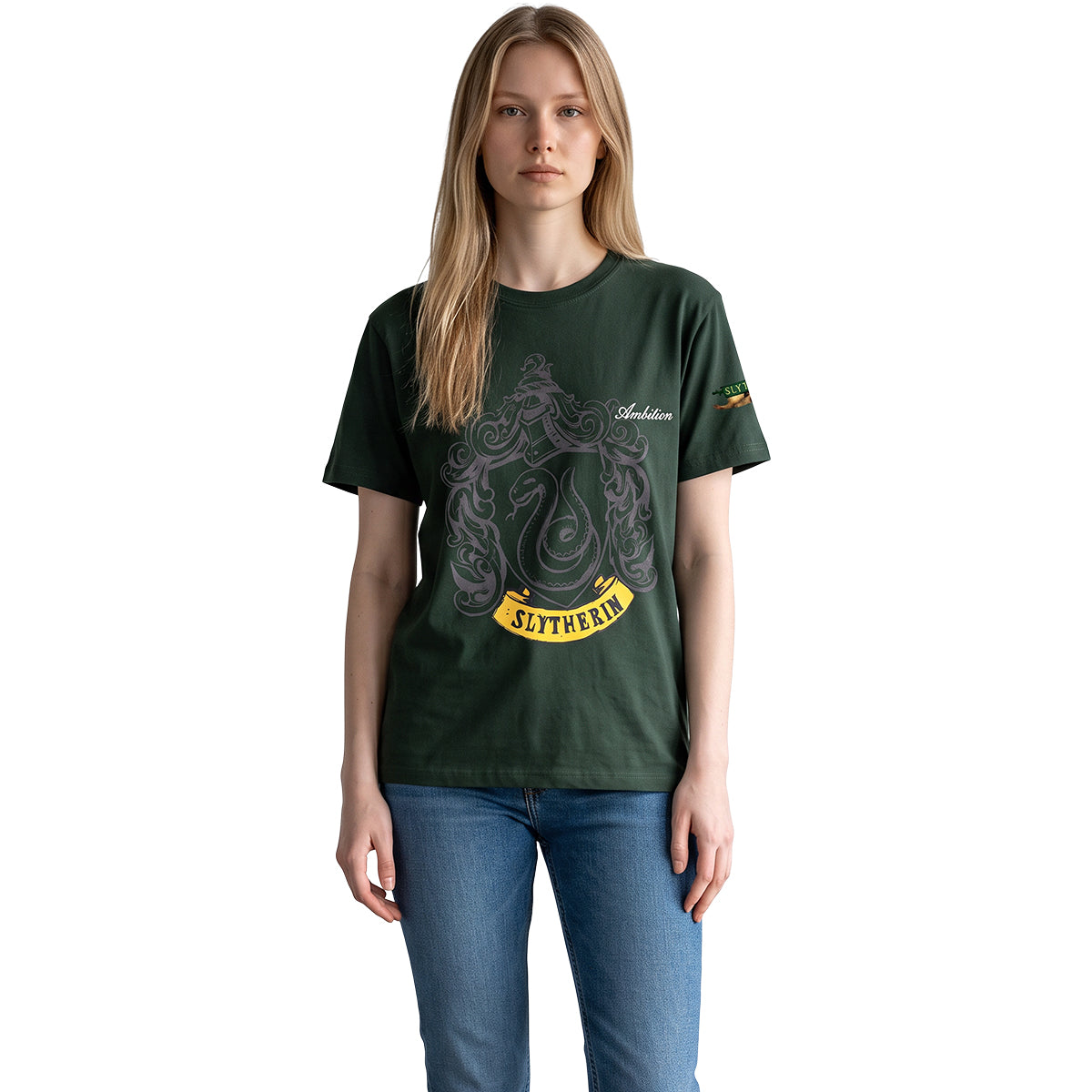 HARRY POTTER – SLYTHERIN-EMBLEM – T-Shirt Dunkelgrün