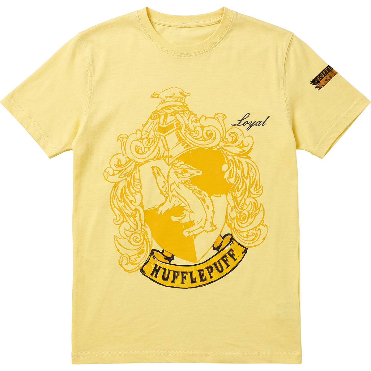 HARRY POTTER – HUFFLEPUFF-EMBLEM – T-Shirt Hellgelb