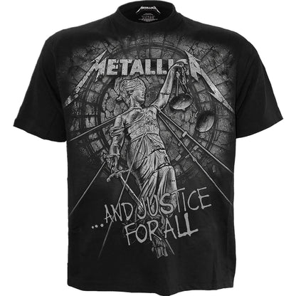 METALLICA - STONED JUSTICE - Front Print T-Shirt Schwarz
